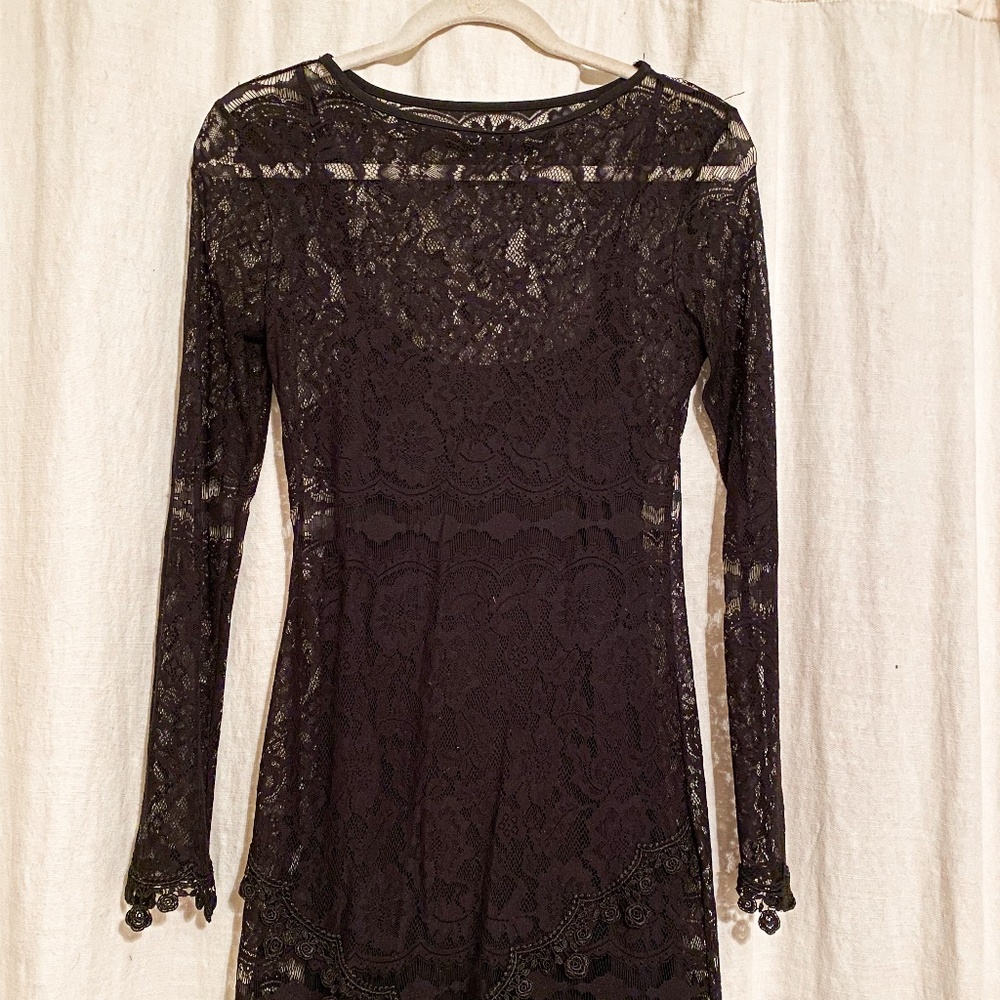 RARE For Love and Lemons Long Sleeve Lace Dress
